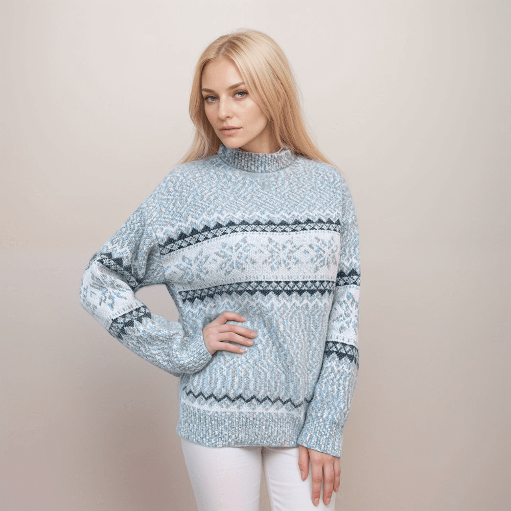 Pull cosy flocon de neige