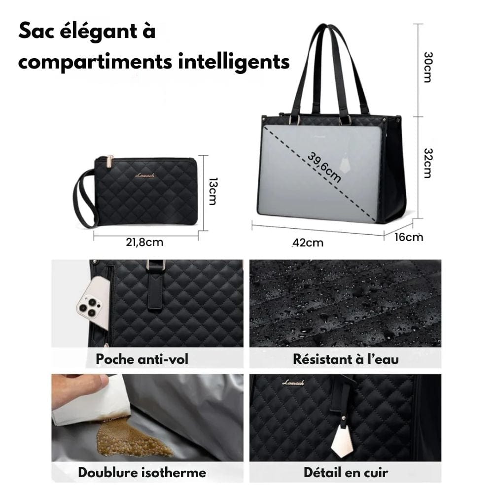 Sac cabas avec compartiment isothermique