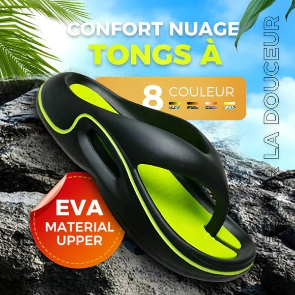 Tongs relax+ - Amorti moelleux, marche légère
