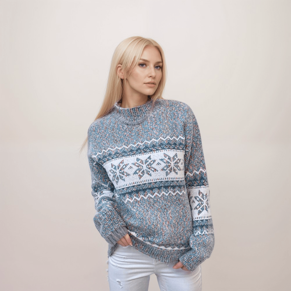 Pull cosy flocon de neige