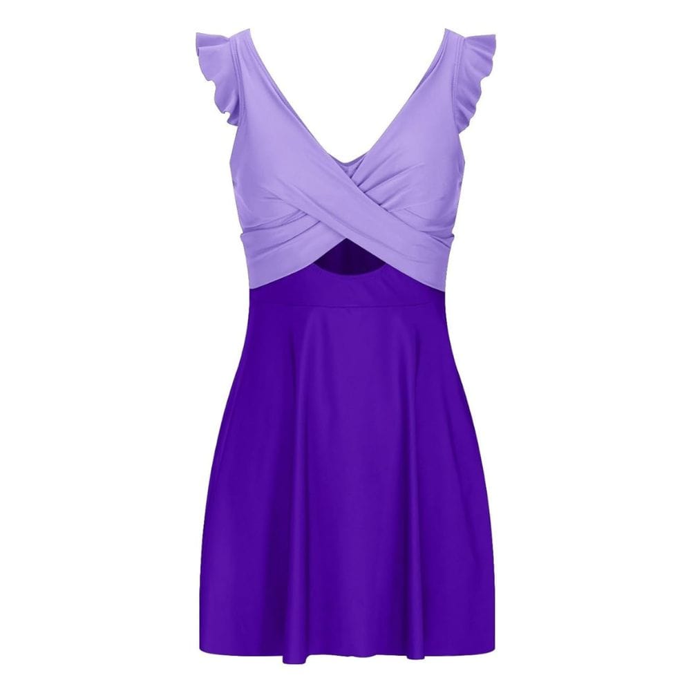 Maillot de bain cache-cœur avec jupe
