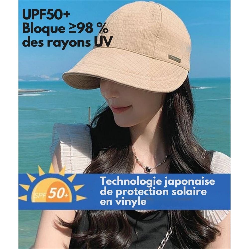 Casquette AntiUV+ – Protection maximale, effet visage affiné