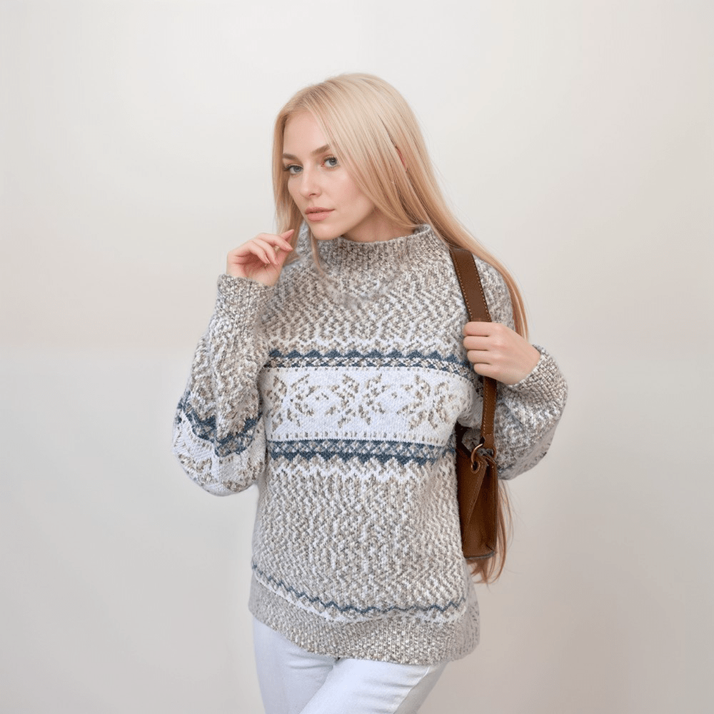 Pull cosy flocon de neige
