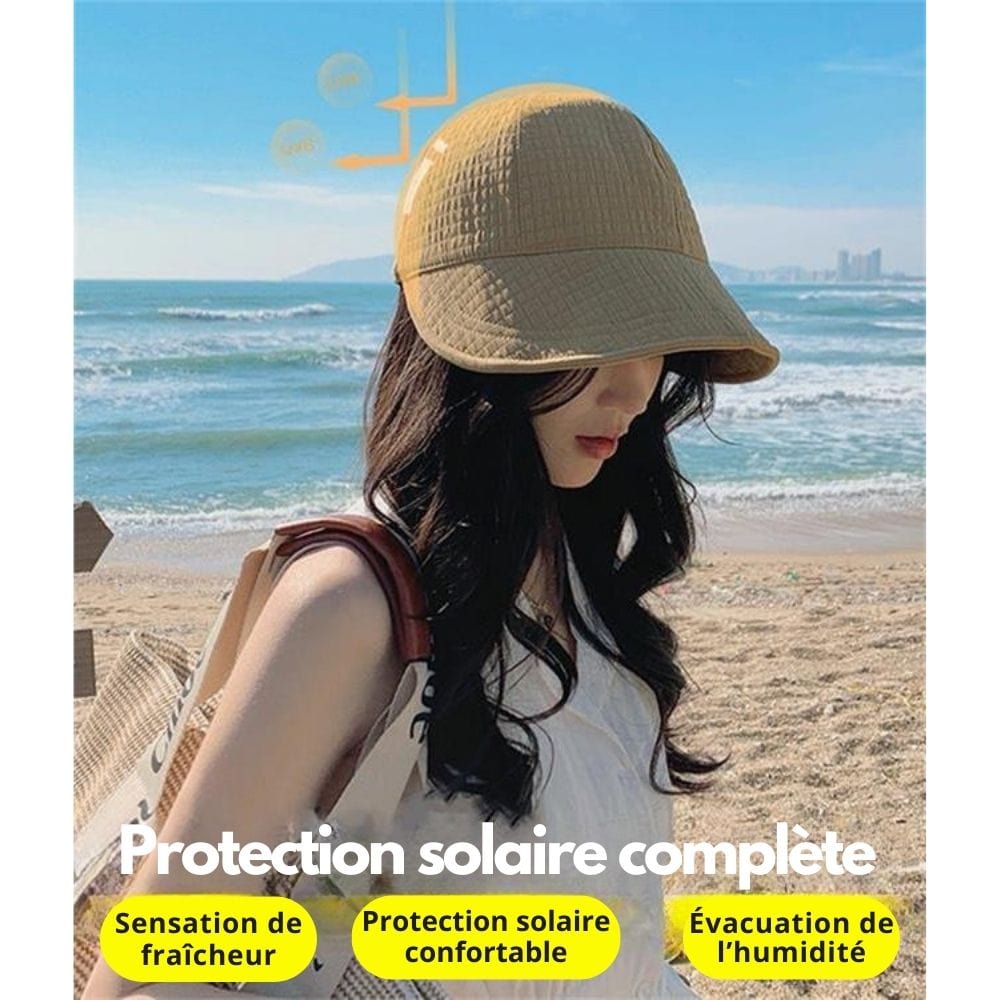 Casquette AntiUV+ – Protection maximale, effet visage affiné
