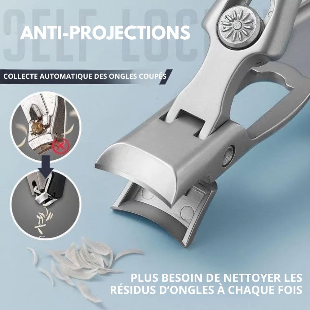Coupe-ongles à auto-verrouillage et anti-projections
