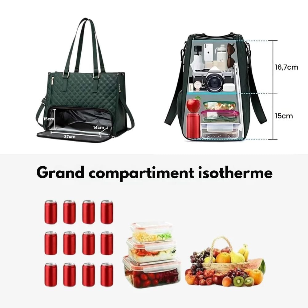 Sac cabas avec compartiment isothermique