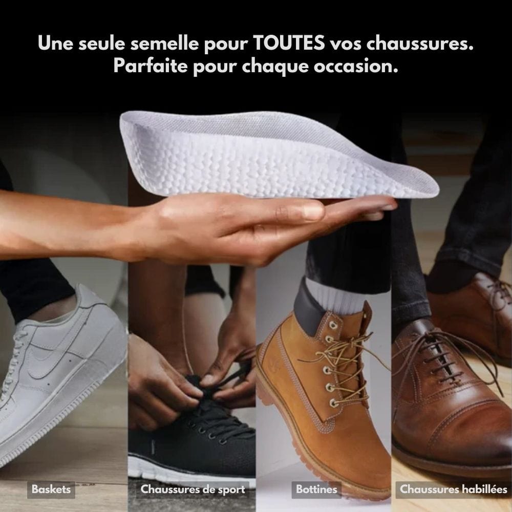 Semelles rehaussantes orthopédiques