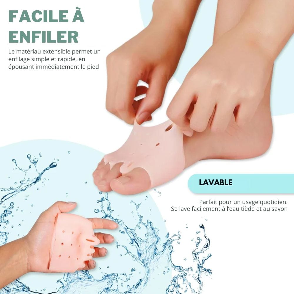 Footcare+- Soulage l’hallux valgus et protège des frottements