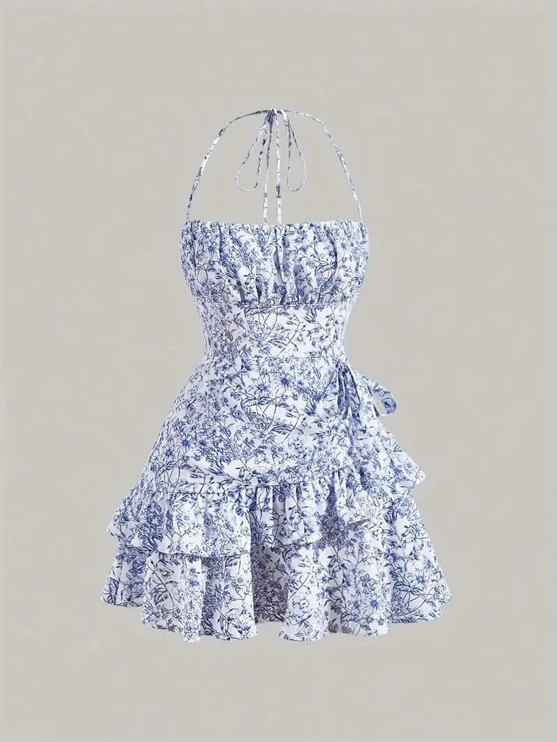 Robe fleurie à volants – Fraîche, légère et craquante