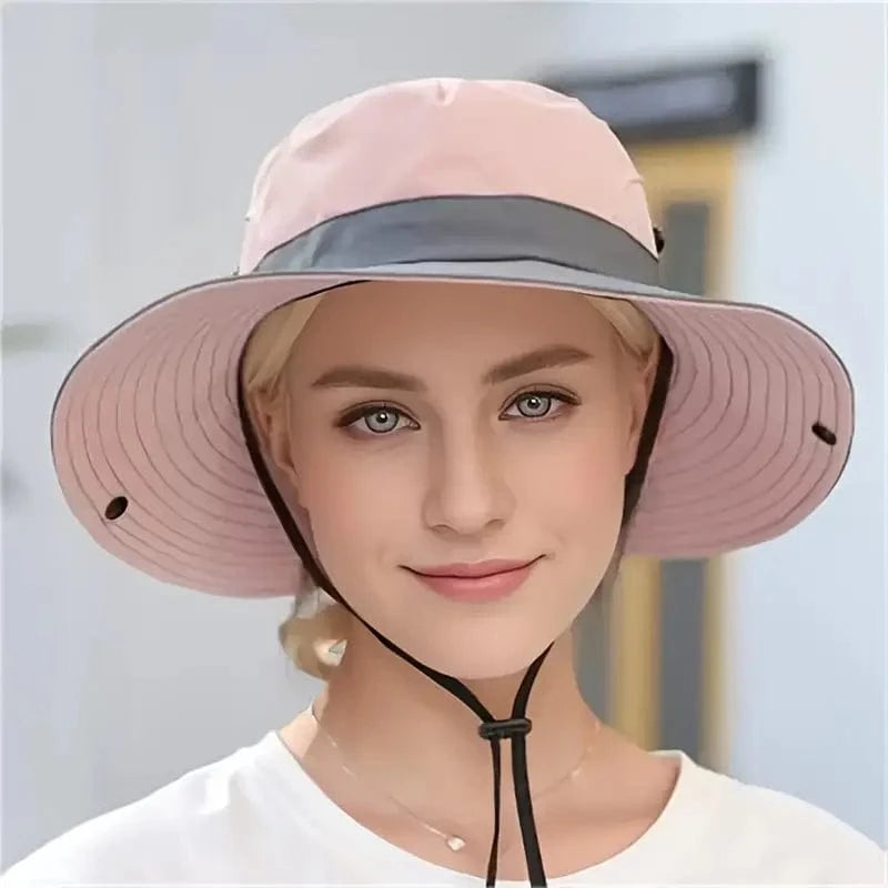 Chapeau anti-UV pour queue de cheval