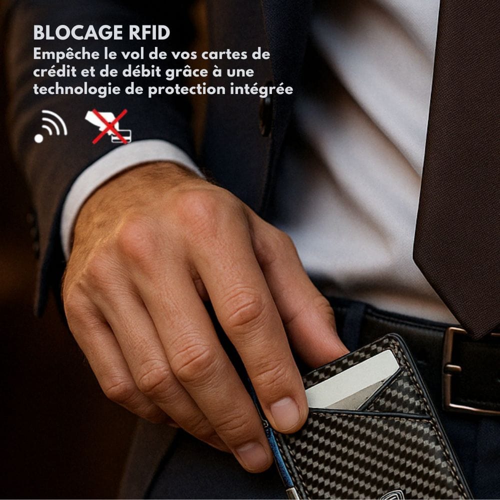 Portefeuille compact, sécurisé RFID