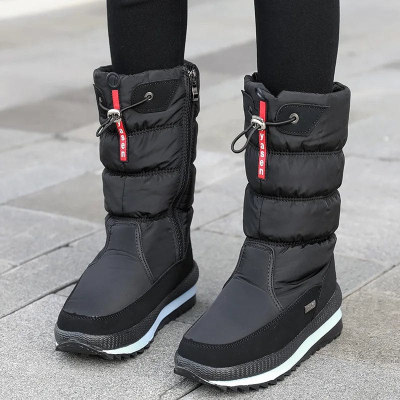 Bottes de neige épaisses et imperméables
