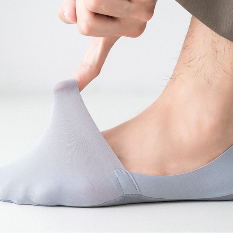 Chaussettes invisibles en soie glacée