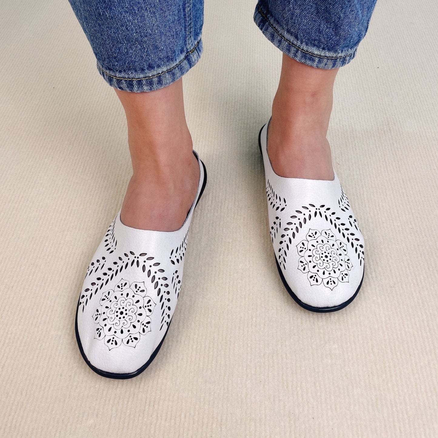 Mocassins confortables avec design fendu