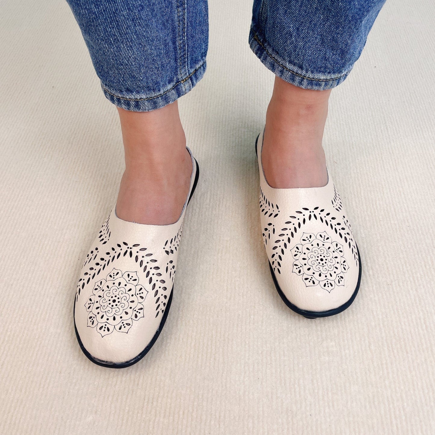 Mocassins confortables avec design fendu