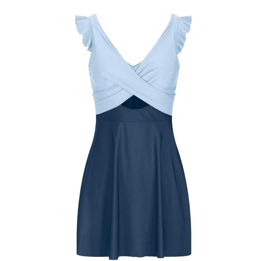 Maillot de bain cache-cœur avec jupe