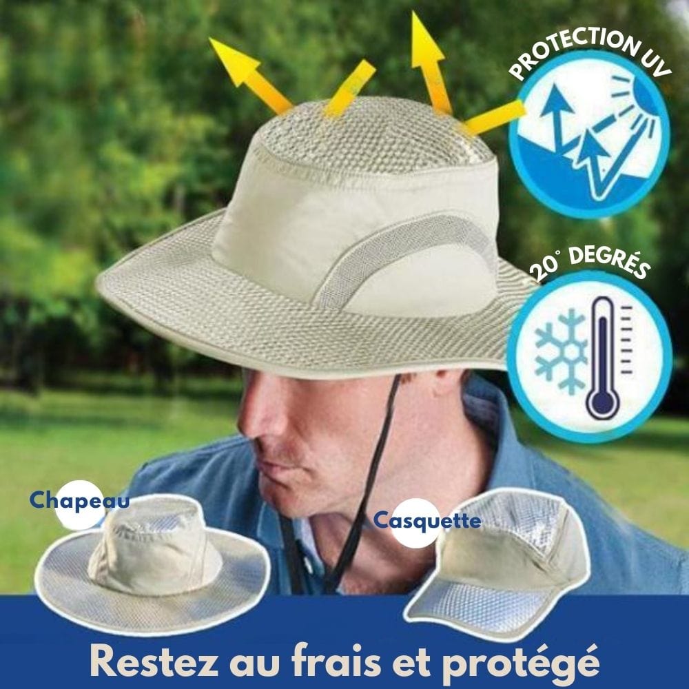 Chapeau AntiUV - Sensation fraîche, look stylé