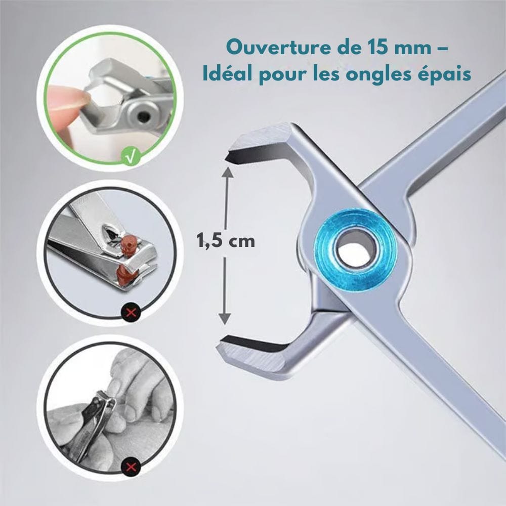 Coupe-ongles à auto-verrouillage et anti-projections