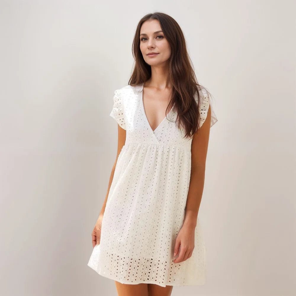 Robe d'été avec poches et short intégré