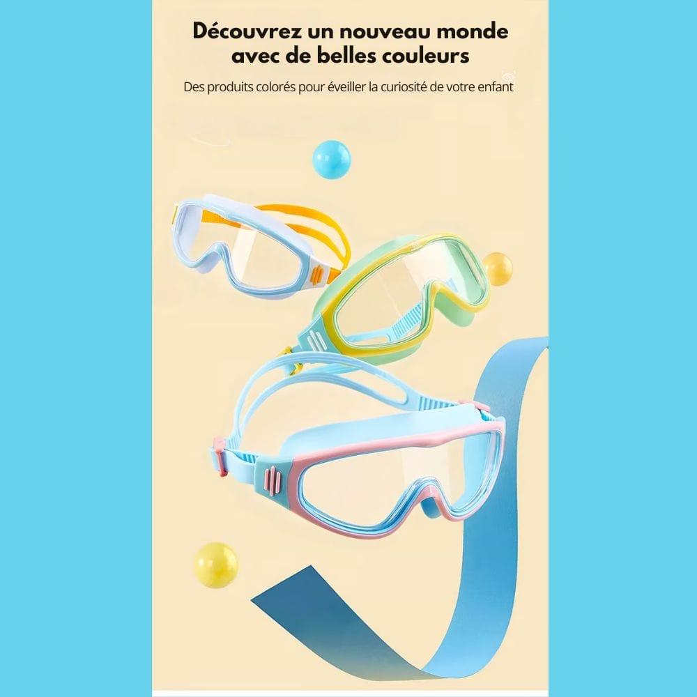 Lunettes ConfortKids – Vision large, zéro buée, 100% protection
