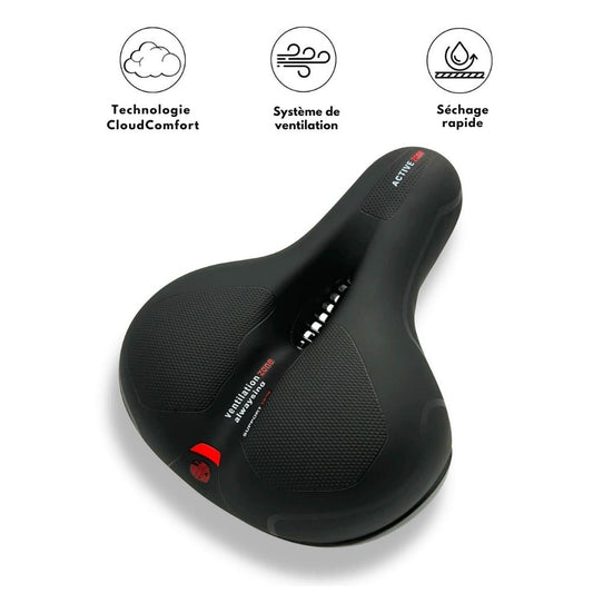 Selle de vélo anti-fatigue et ajustable