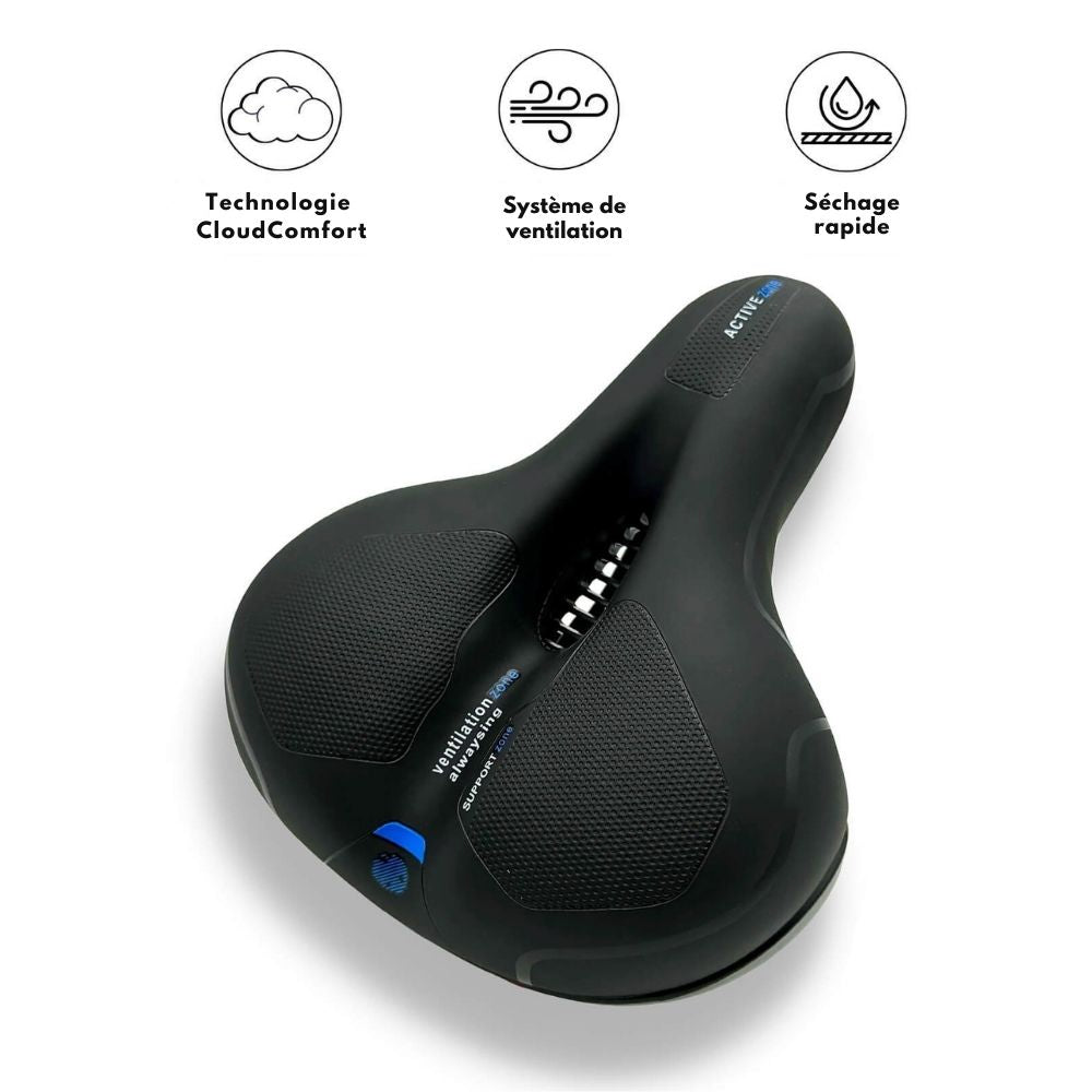 Selle de vélo anti-fatigue et ajustable