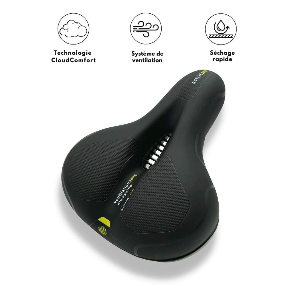 Selle de vélo anti-fatigue et ajustable