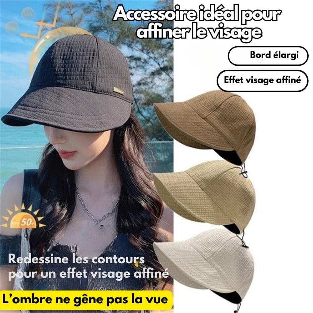Casquette AntiUV+ – Protection maximale, effet visage affiné