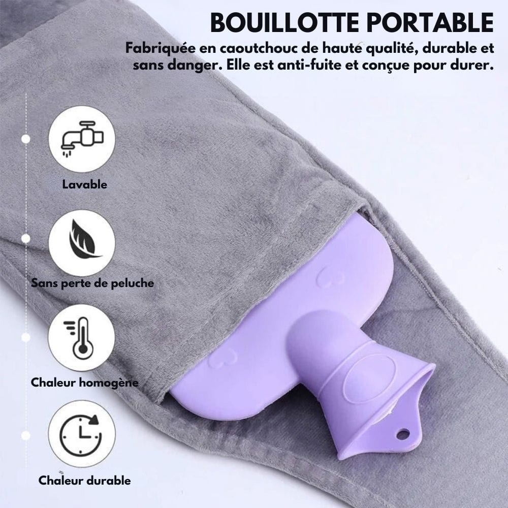 Bouillotte peluche avec ceinture