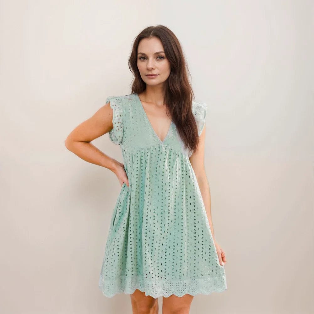 Robe d'été avec poches et short intégré