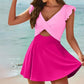 Maillot de bain cache-cœur avec jupe