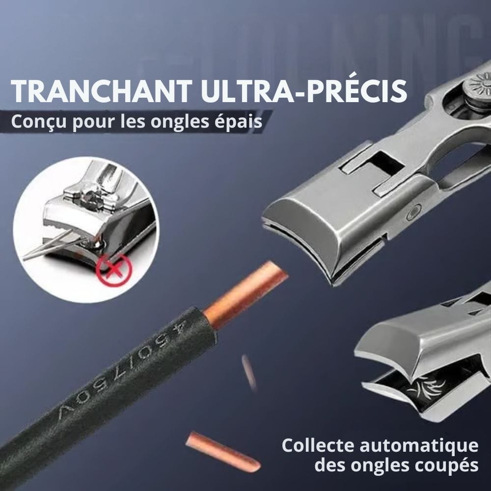 Coupe-ongles à auto-verrouillage et anti-projections