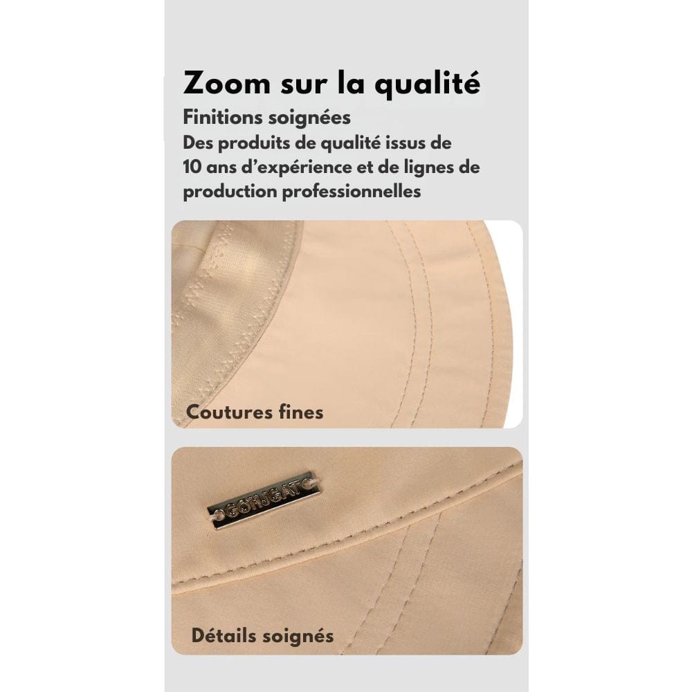 Casquette AntiUV+ – Protection maximale, effet visage affiné
