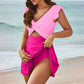 Maillot de bain cache-cœur avec jupe