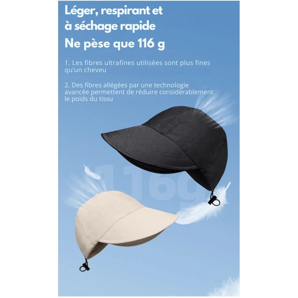 Casquette AntiUV+ – Protection maximale, effet visage affiné
