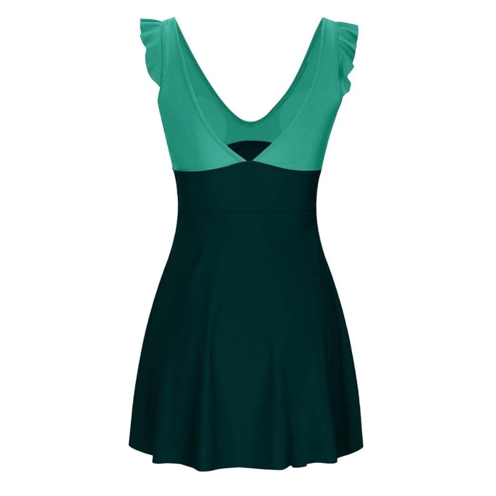 Maillot de bain cache-cœur avec jupe
