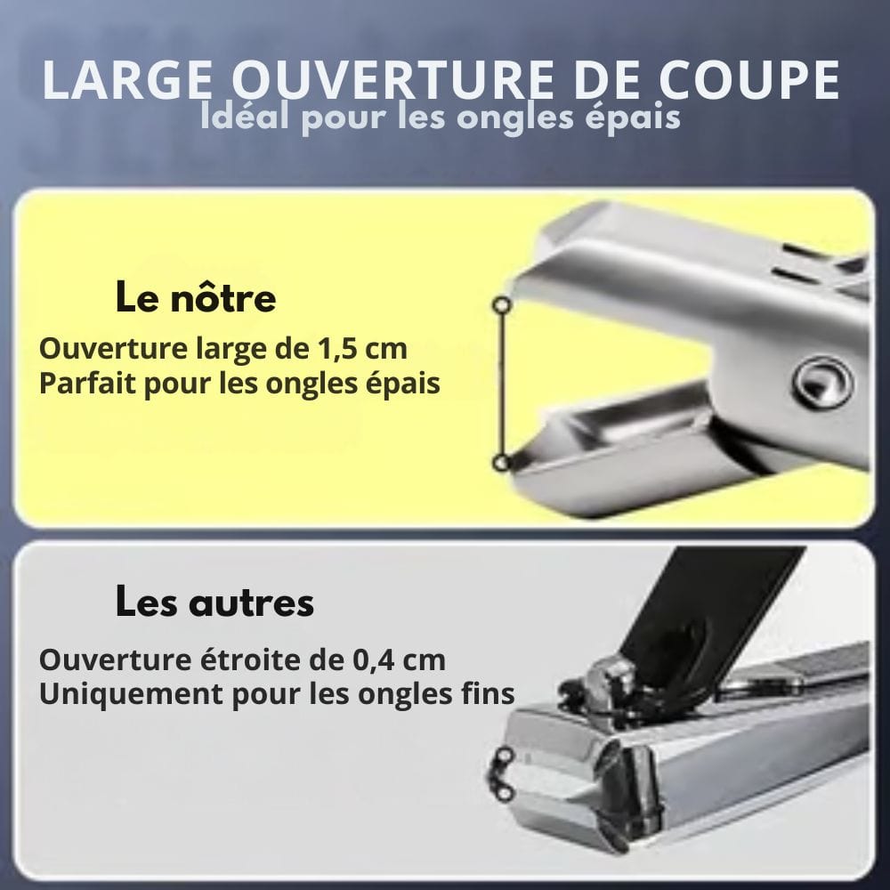 Coupe-ongles à auto-verrouillage et anti-projections