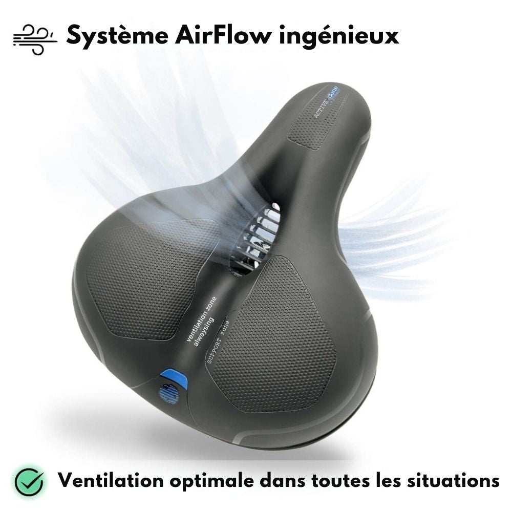 Selle de vélo anti-fatigue et ajustable