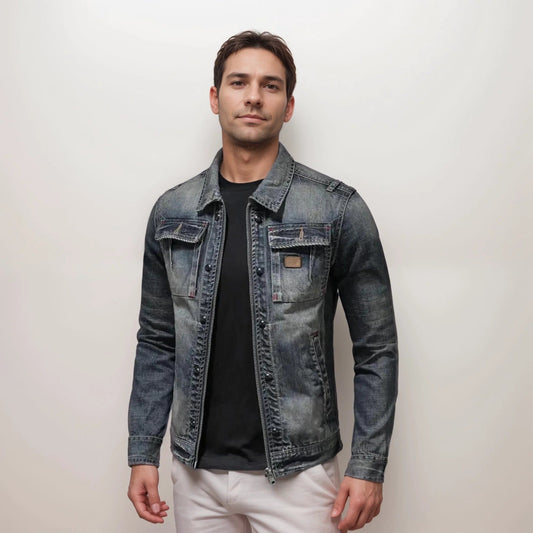 Veste denim rétro