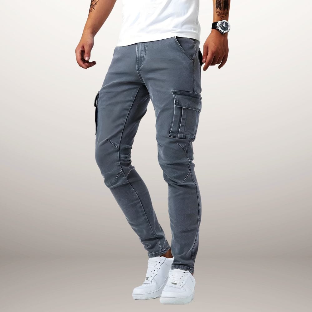 Pantalon cargo élastique