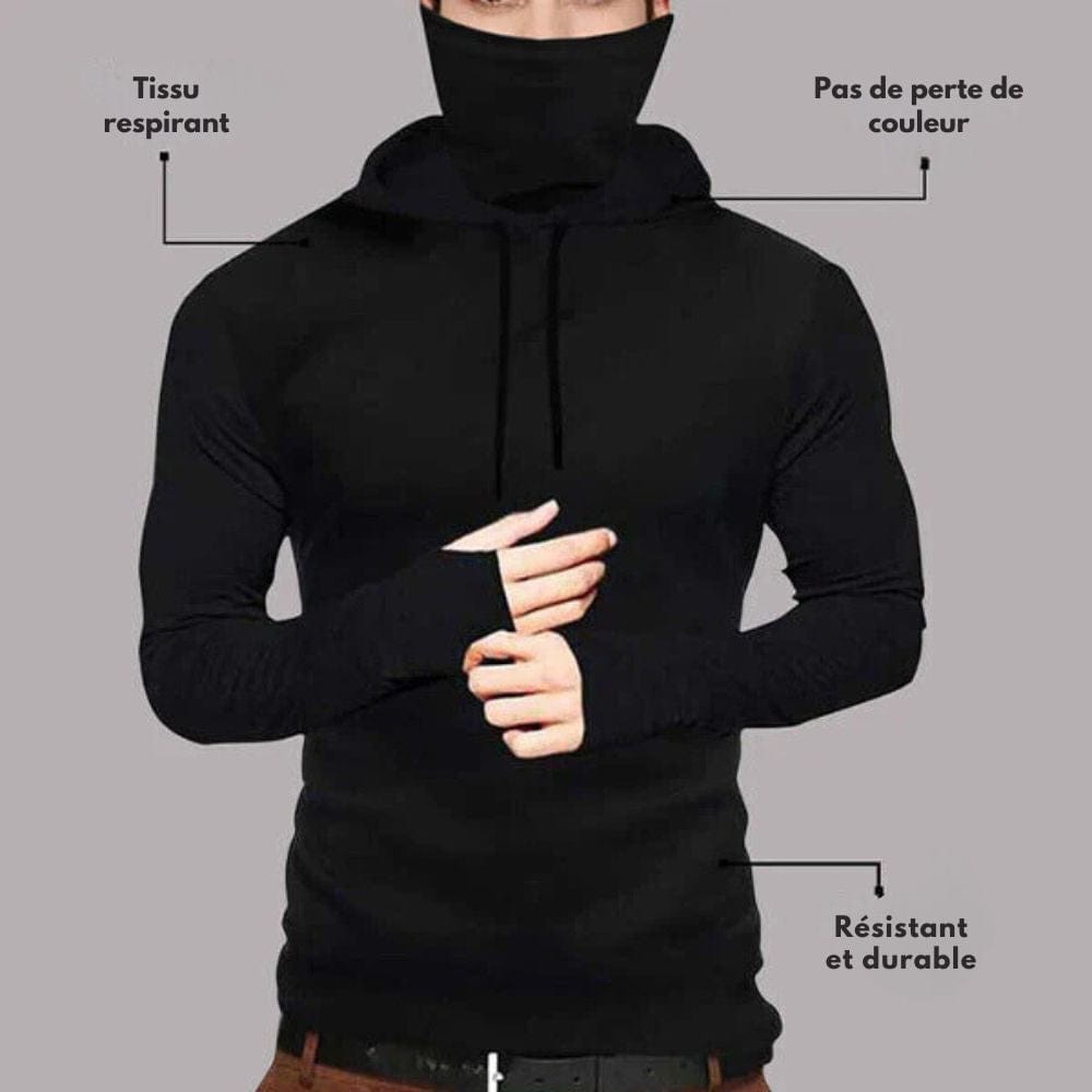 Sweat sportif à capuche pour l’hiver