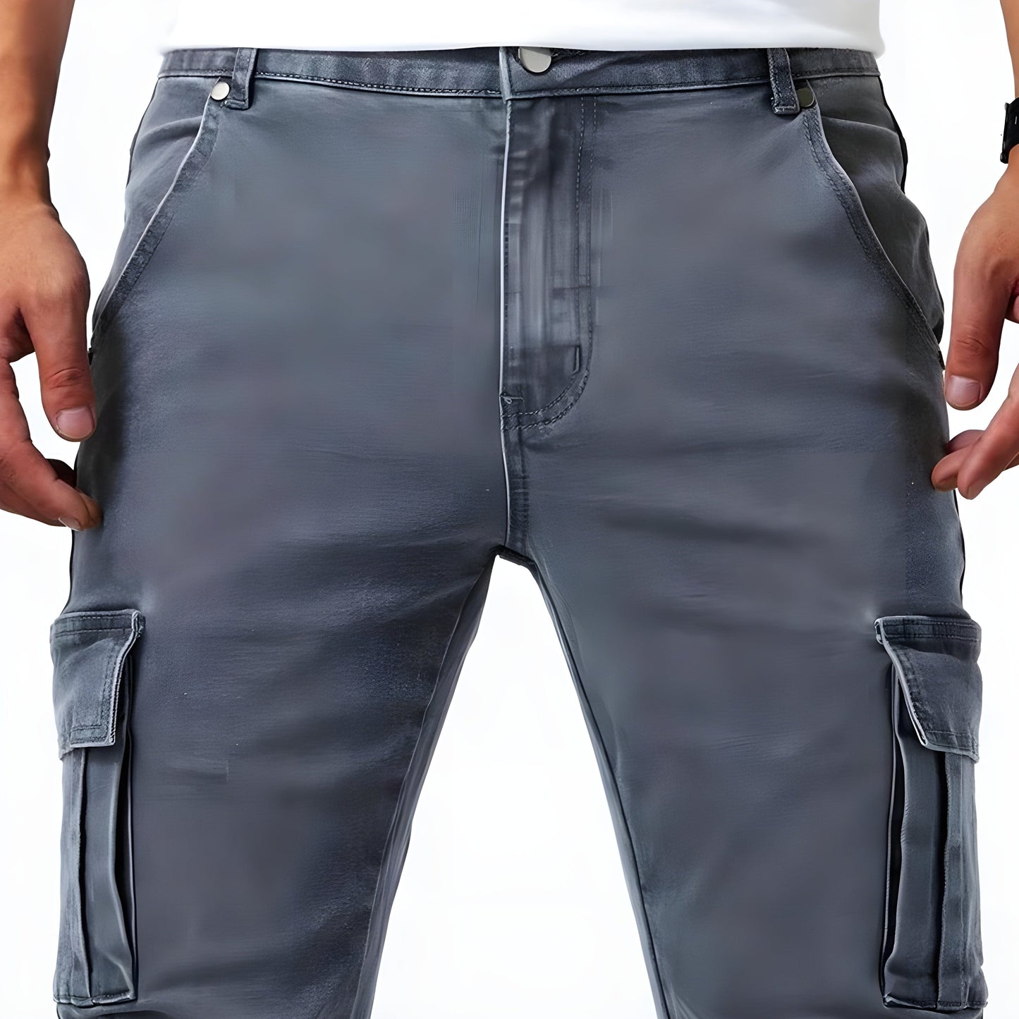 Pantalon cargo élastique