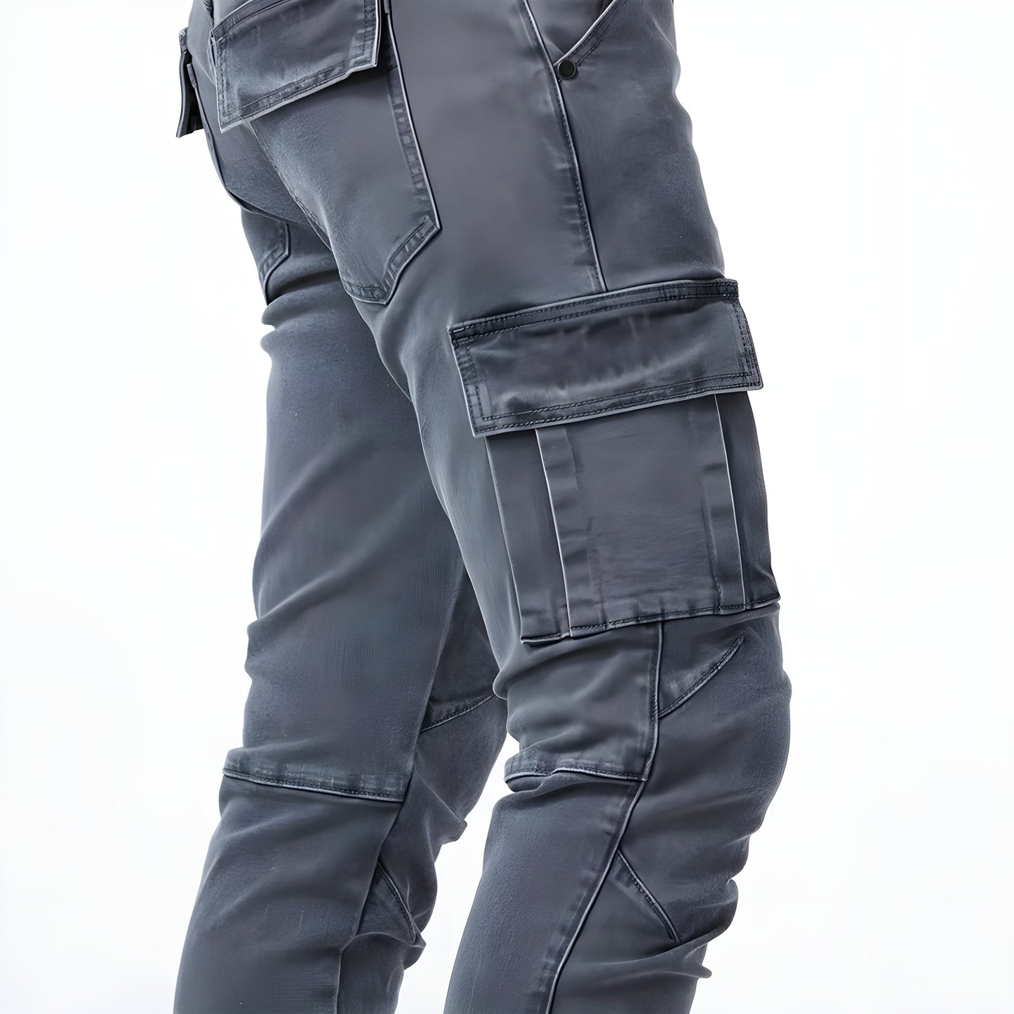 Pantalon cargo élastique