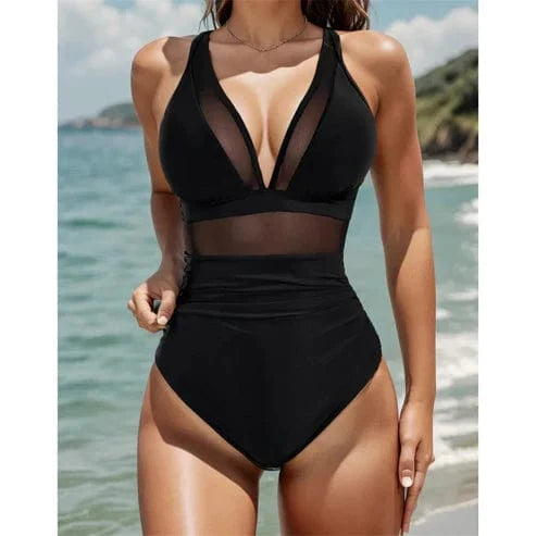 Maillot de bain en maille amaincissant