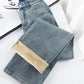 Pantalon jean molletonné