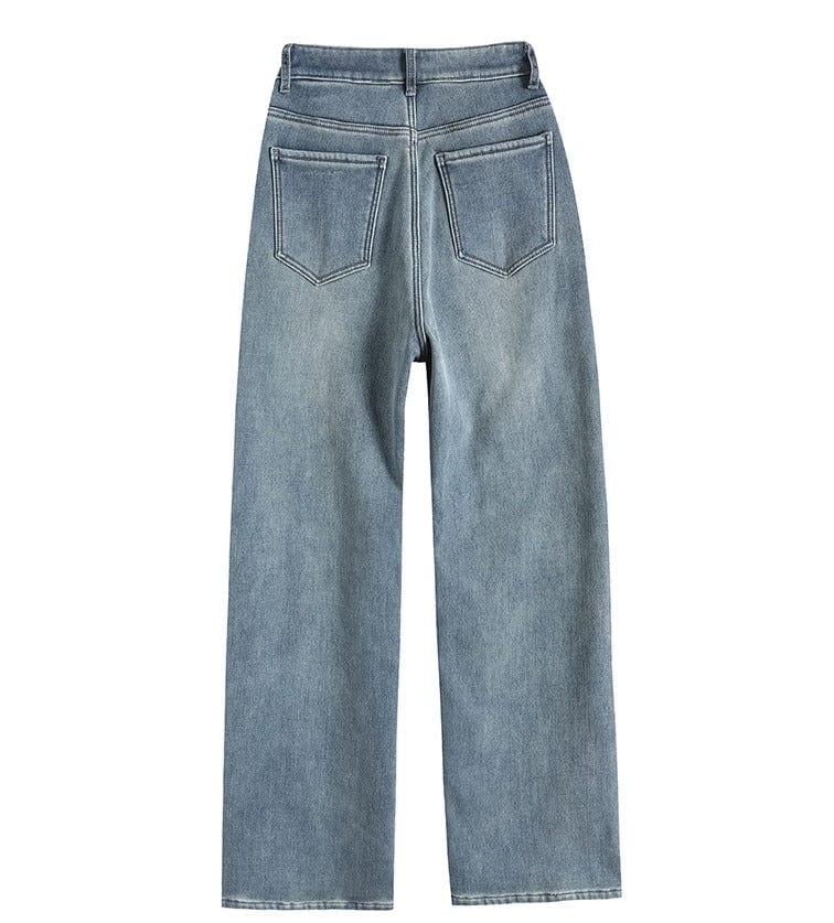 Pantalon jean molletonné