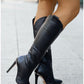 Bottes féminines à talons hauts