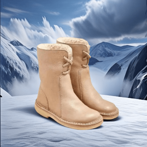 Bottes imperméable doublé de laine unisexe