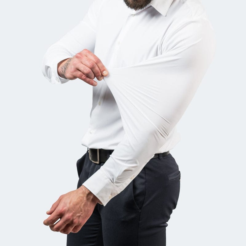 Chemise infroissable et élastique